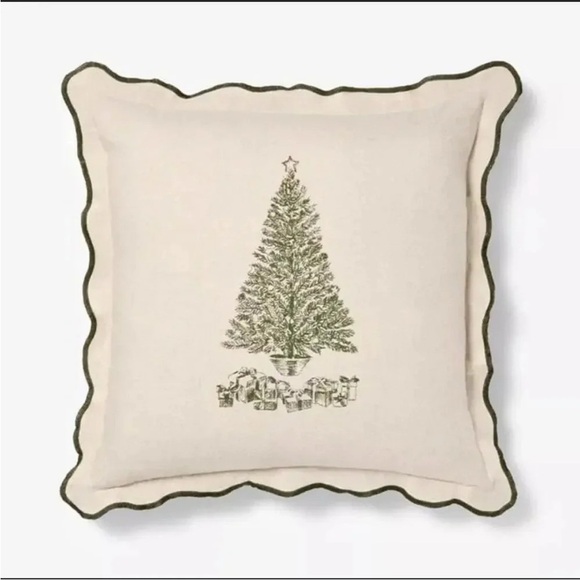 NWT Holiday tree square throw pillow Threshold designed with Studio Mcgee
